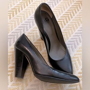 Dolce & Gabbana stacked heel pumps